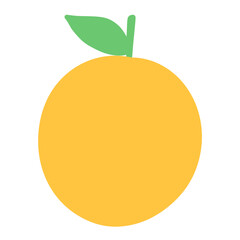 illustration of an orange