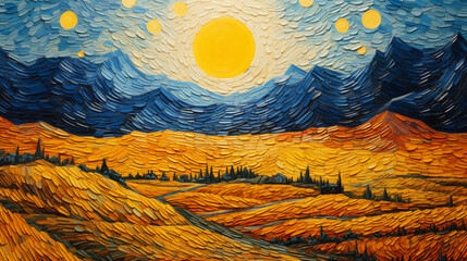 abstraction image of a master of painting