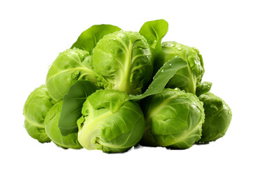 Brussel sprout on a transparent background
