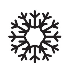 Vector snowflake icon. Pictogram.