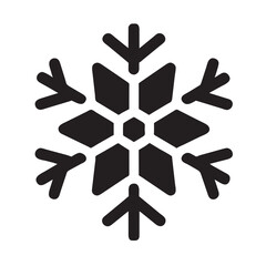 Vector snowflake icon. Pictogram.