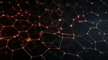 Obraz premium Modern digital abstract background for network abilities, technological processes, digital storages, science, education. Generated AI