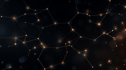 Modern digital abstract background for network abilities, technological processes, digital storages, science, education. Generated AI