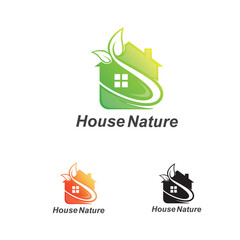 home leaf logo modern