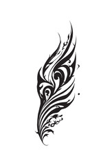 Feather vector decorative pattern
