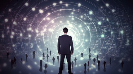 Global Business Leader Pointing to Diverse Team, Targeting Success in Corporate World - Partnership, Teamwork, Trust, and Agreement