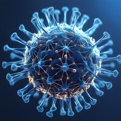 3d rendered illustration of a virus