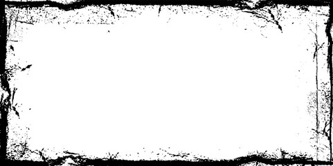 Vector Frames. rectangles for image. distress texture . Grunge Black borders isolated on the background . Dirt effect. geometric shapes for your design