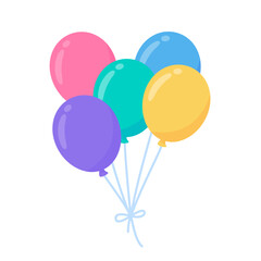 Obraz premium Party balloons. colorful balloons For decorating birthday parties