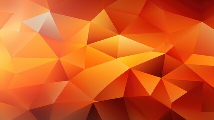 Orange gradient abstract polygon background