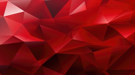 Fototapeta premium Red gradient abstract polygon background
