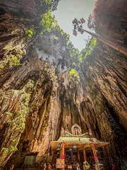 Gordijnen Batu Caves in Kuala Lumpur, one of the largest Hindu attractions in Malaysia © abrilla