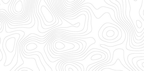 Fototapeta premium Topographic map background geographic line map with elevation assignments. Modern design with White background with topographic wavy pattern design.paper texture Imitation of a geographical map shades