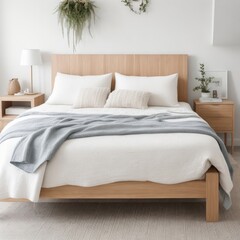 Scandinavian Style Interior Design of a Modern Bedroom - Embracing Simplicity and Elegance