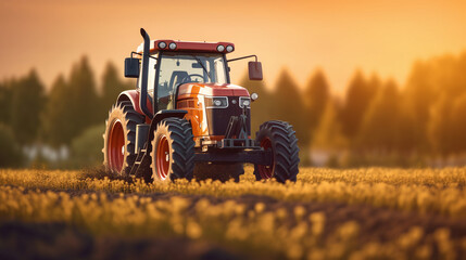 Fototapeta premium Tractors