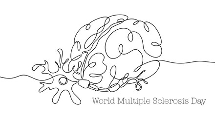 Brain. Neuron. Sclerosis. One line