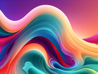 Abstract Colourful gradient background for design Generative Ai