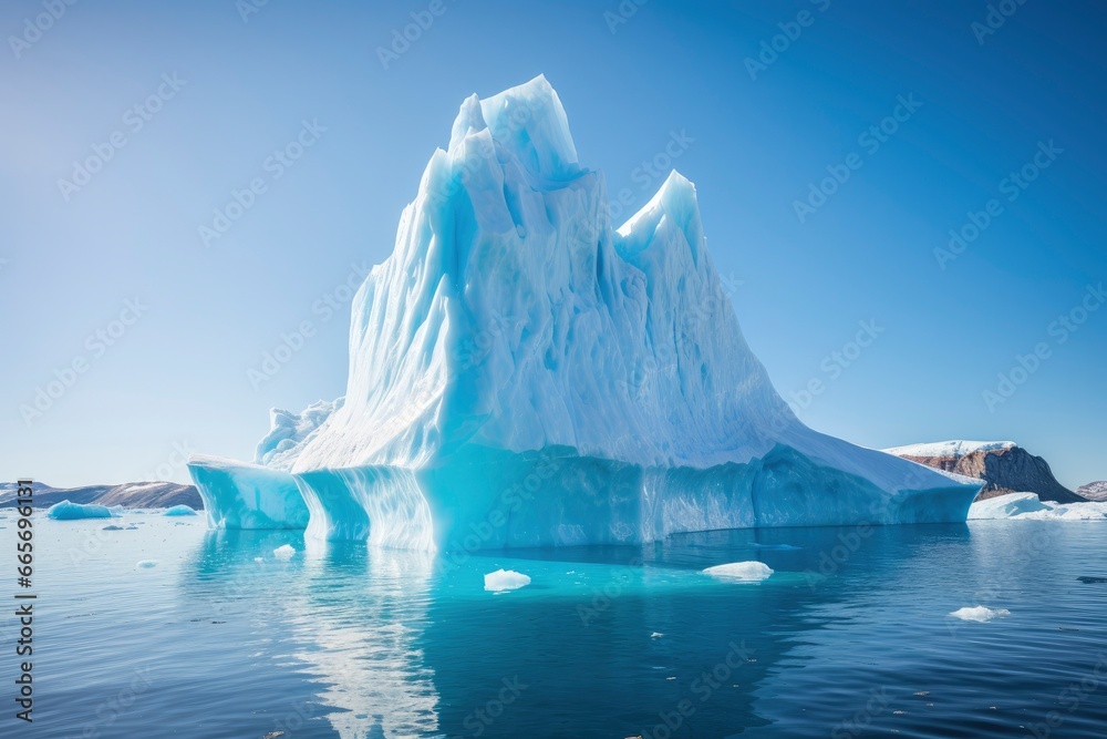 Wall mural iceberg in greenland.