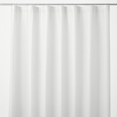 White Shower Curtain Mockup - Perfect for Showcasing Your Bathroom Decor and Design Concepts