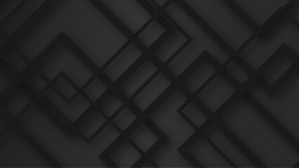 Black geometric background created with layers
