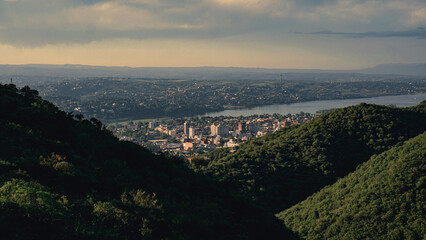 landscape, view from the top of the hill