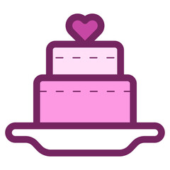 wedding cake icon
