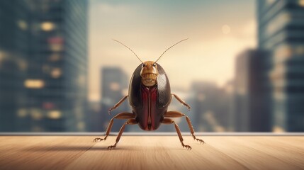 cockroach as a businessman.Generative AI