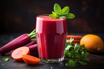 healthy carrot and beetroot smoothie