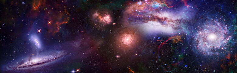 stars and galaxies in outer space showing the beauty of space exploration. The elements of this...