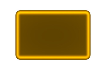 Gold metal empty display 3d render