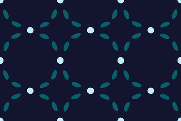 Seamless vector round pattern. Background texture in geometric ornamental style.