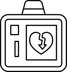 Obraz premium aed icon