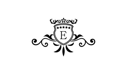 Luxury wedding logo E