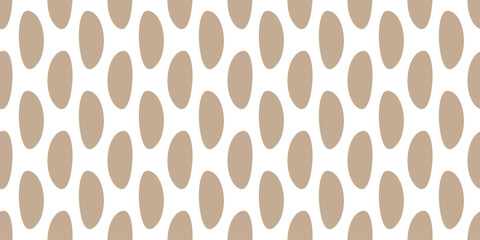 Beige texture white background curve shapes pattern seamless design. Modern textile fabric swatch vector graphic digital illustration.