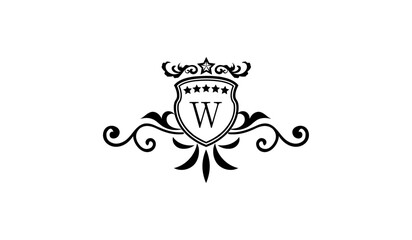 Luxury wedding logo W