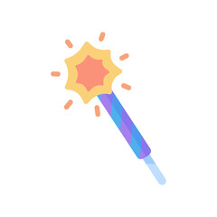 Party sparkler. Colorful stick candles. sparkling birthday party celebration