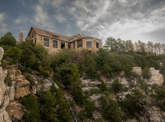 Lodge Sits On The North Rim Of Grand Canyon