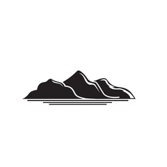 Fototapeta na wymiar mountains and sea nature logo abstract vector illustration design