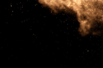 small drops of rain, snow on a black background. wind. Natural background