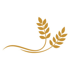 farm wheat icon design. agriculture seed sign and symbol.