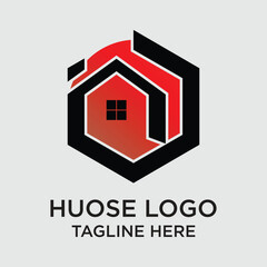 House logo design simple concept Premium Vector