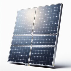 solar panels on white background