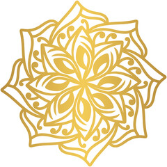 Mandala round ornament background with gradient