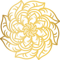 Mandala round ornament background with gradient