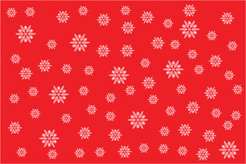 Red Snowflake Wrapping Paper