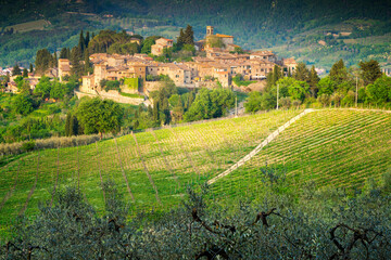 Montefioralle,.Chianti Region, .central Tuscany,Italy,Europe