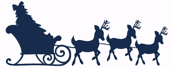 Merry Christmas watercolor illustration santa claus