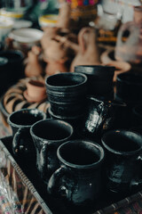 pottery in the shop