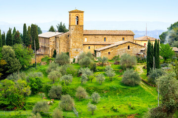 Fototapeta na wymiar Montalcino,.Val D'Orcia ,Tuscany,Italy,Europe.UNESCO World Heritage Site