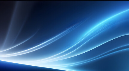 Fototapeta na wymiar blue flowing light wave Background